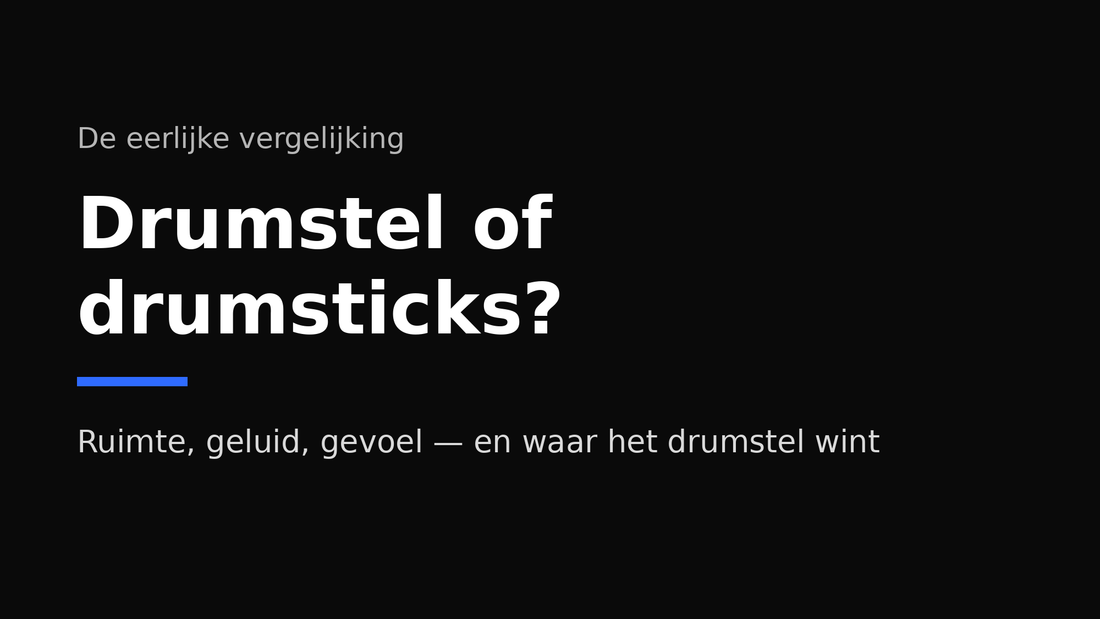 Elektrische drumsticks vs. elektronisch drumstel: wat past bij jou?